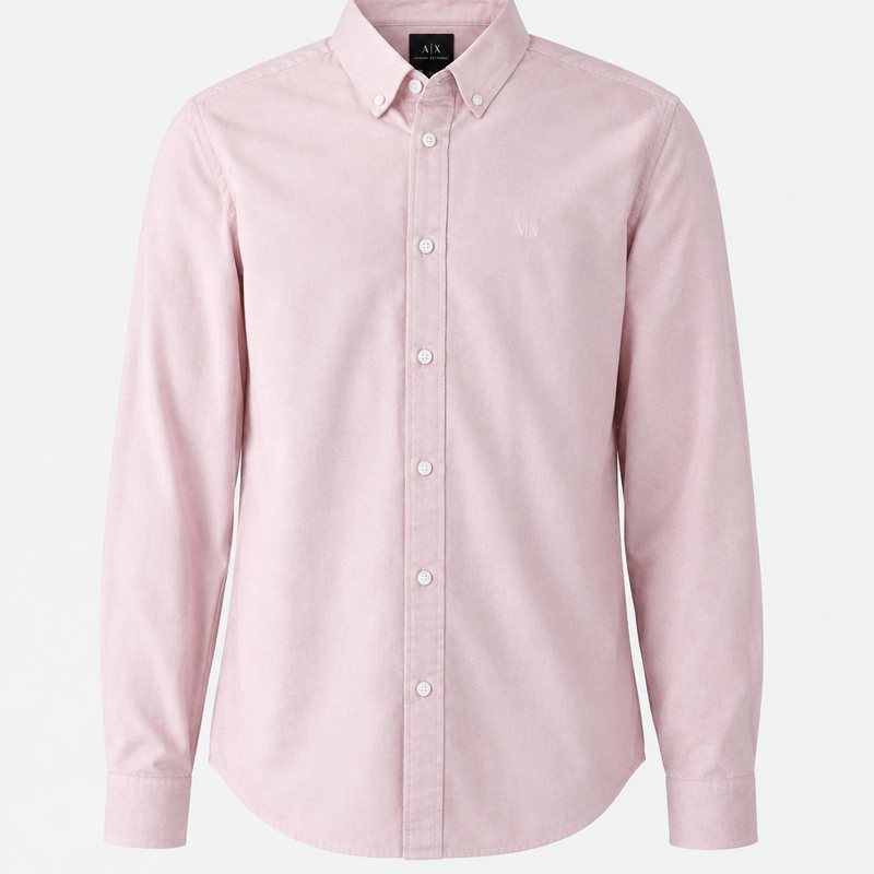 Armani Exchange – Chemise rose clair (2XL)