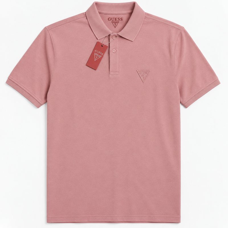 Guess – Polo rose poudré (2XL)