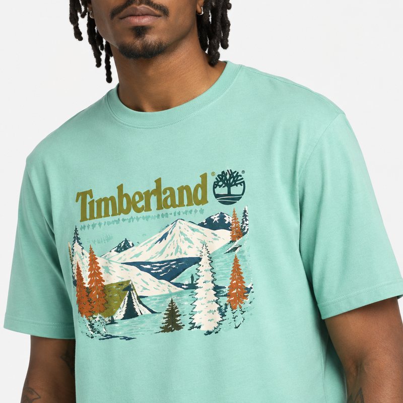 Timberland – Tee-shirt vert d'eau (XL)