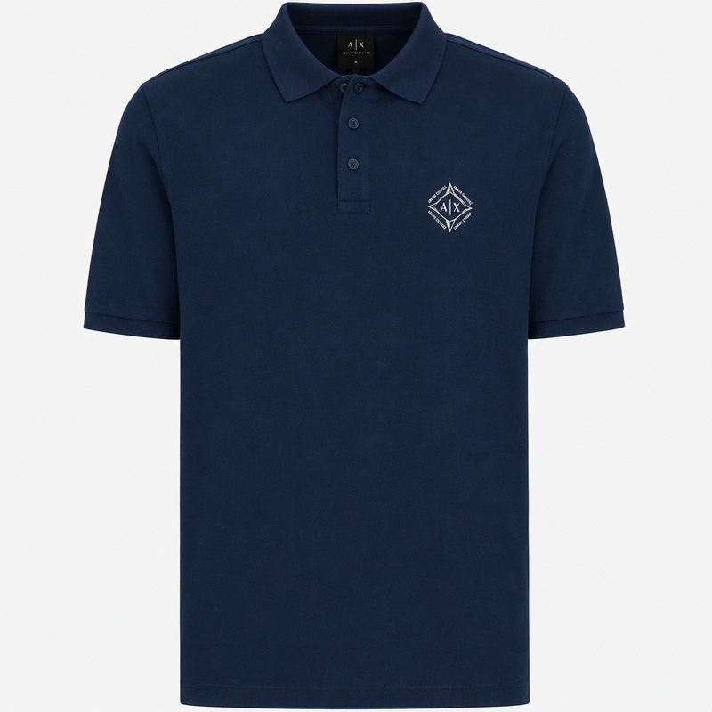 Armani Exchange – Polo bleu nuit (XXL)