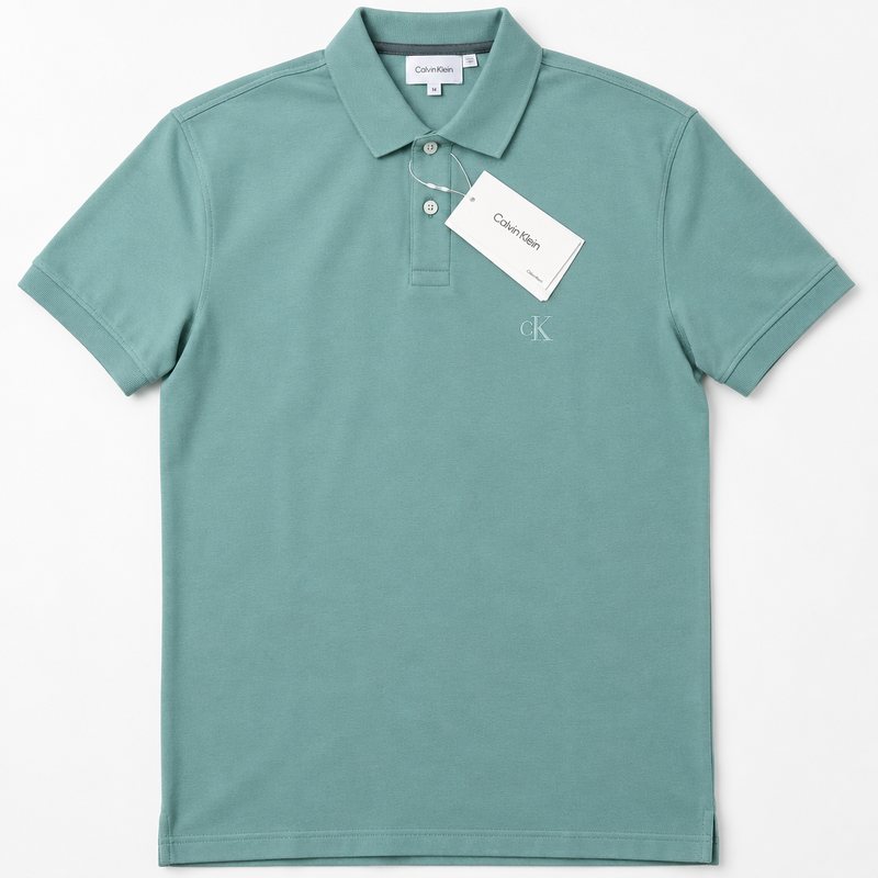 Calvin Klein – Polo vert sauge clair (M)