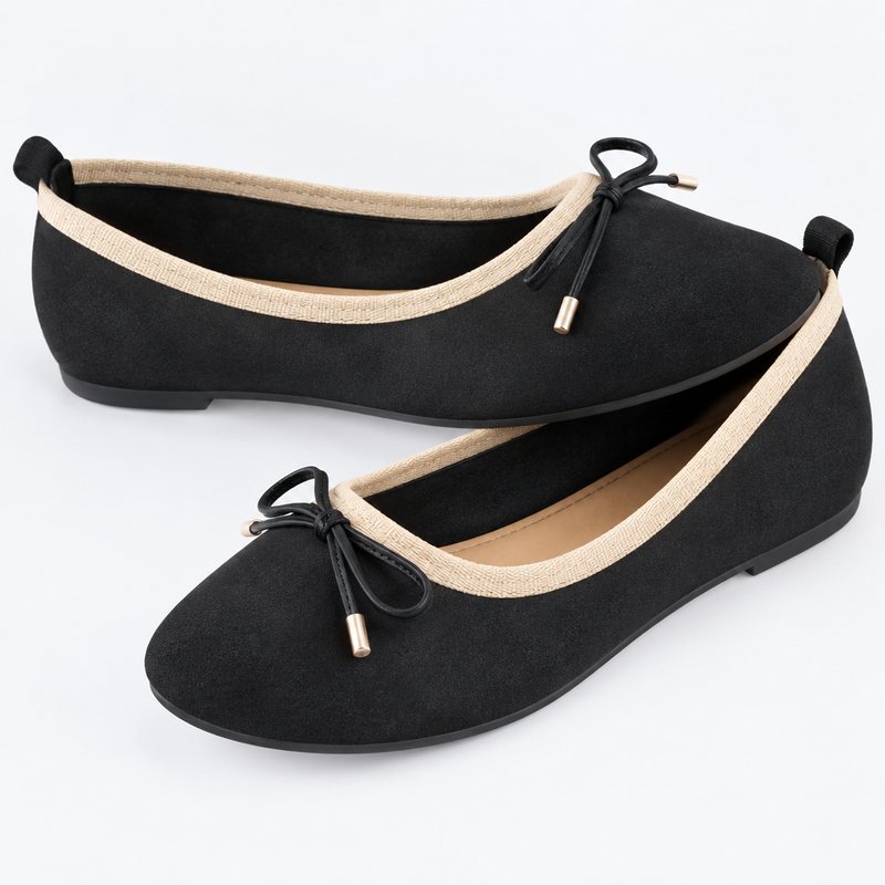 London & London – Ballerine noir et beige (P.41)