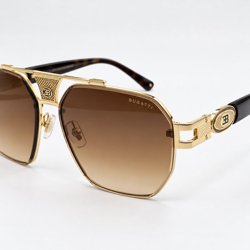 Bugatti – Lunettes de soleil dorées