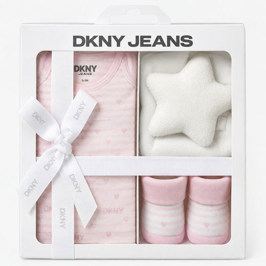 DKNY – Set bébé 4 pièces rose