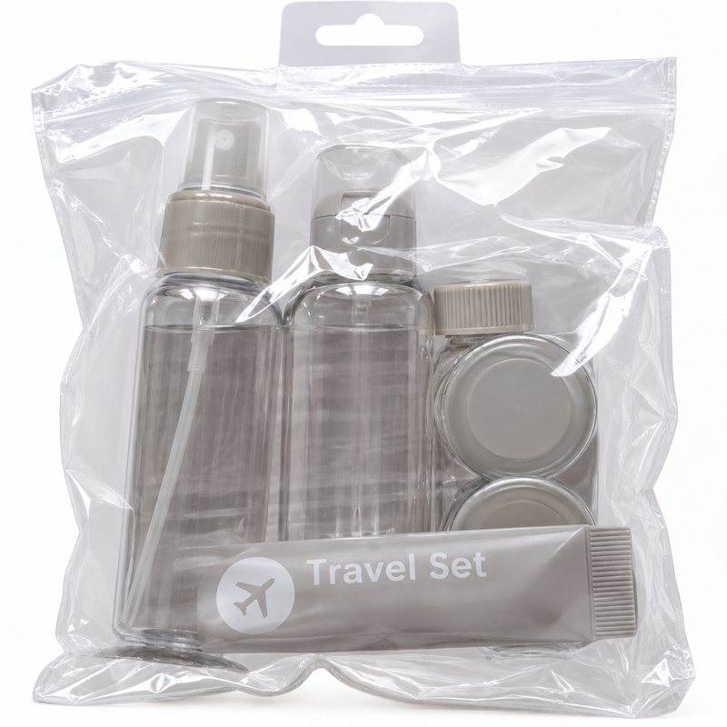 Mini set bouteilles de toilette voyage