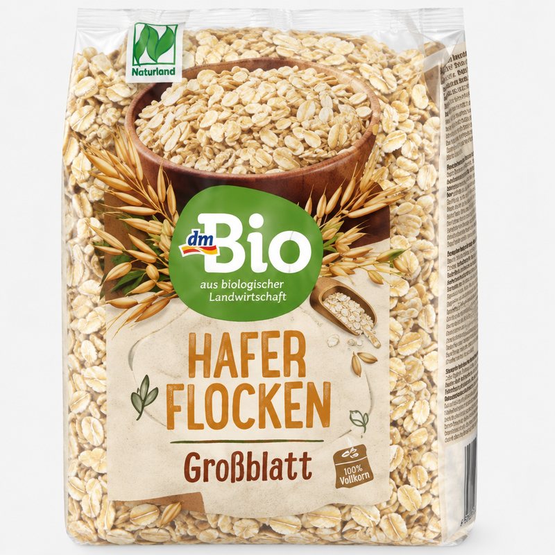 dmBio – Flocons d'avoine gros grains bio