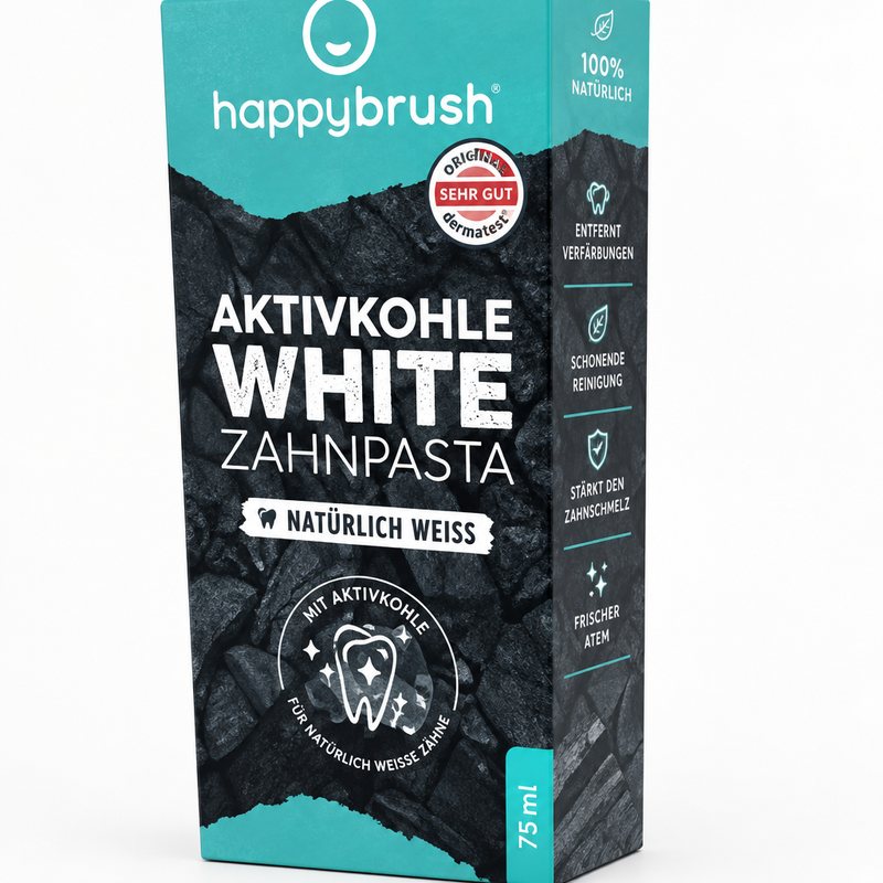 Happybrush – Dentifrice au charbon (75 ml)