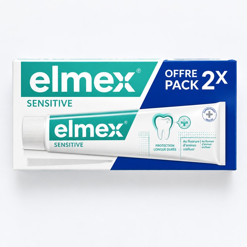 Elmex – Dentifrice Sensitive, lot de 2 (2 x 75 ml)