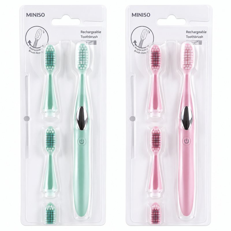 Miniso – Brosse à dents à têtes rechargeables