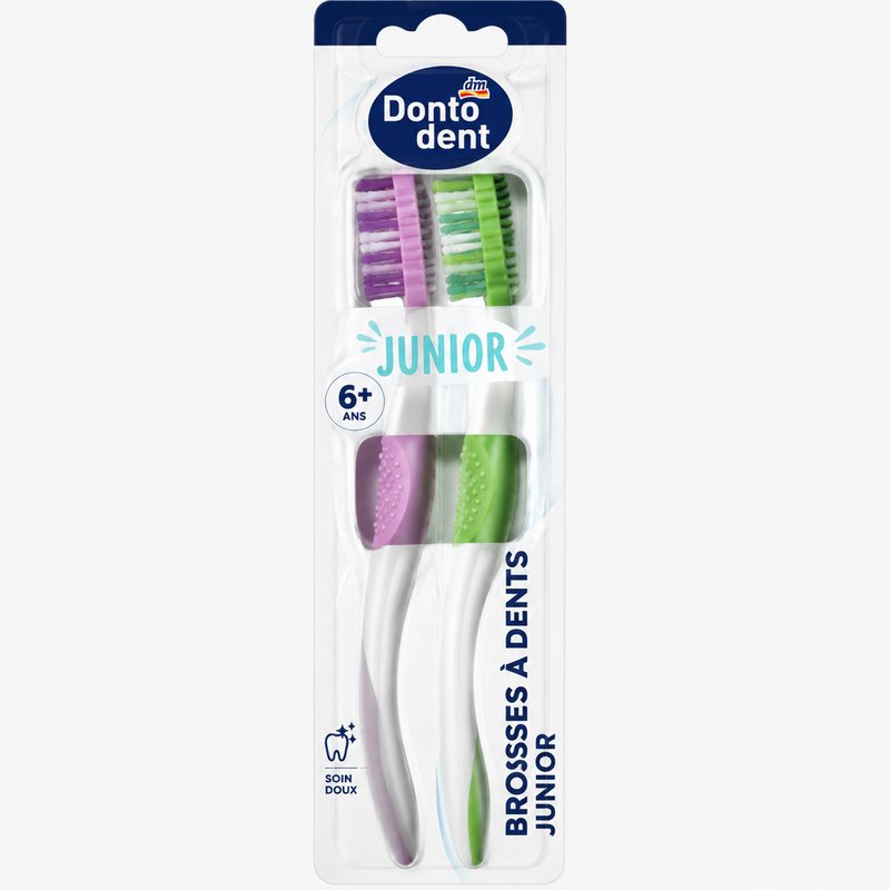 Dontodent – Brosses à dents junior, lot de 2