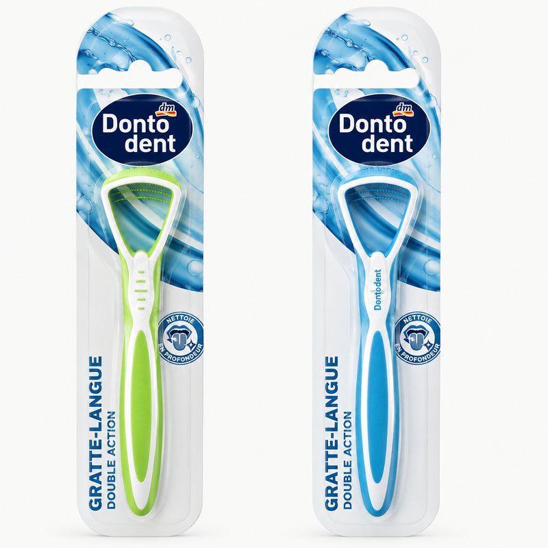 Dontodent – Gratte-langue double action