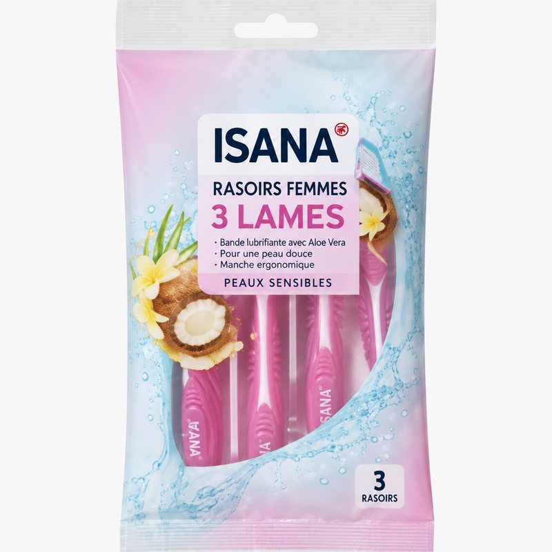 Isana – Rasoirs femmes 3 lames