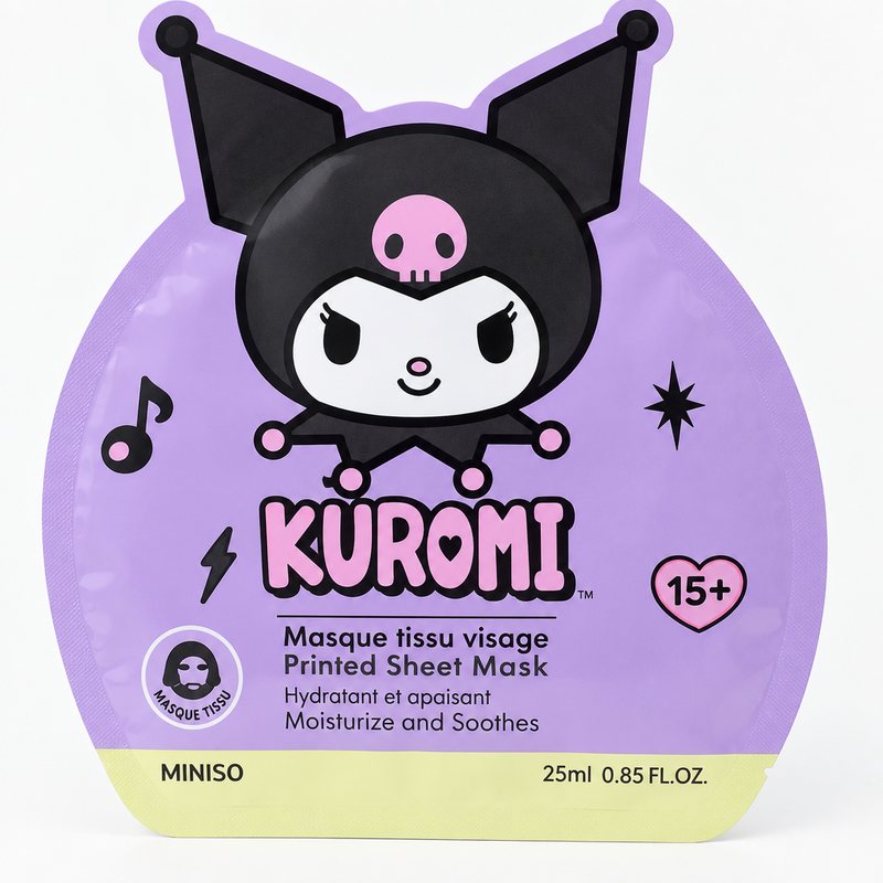 Miniso – Masque tissu Kuromi (25 g)