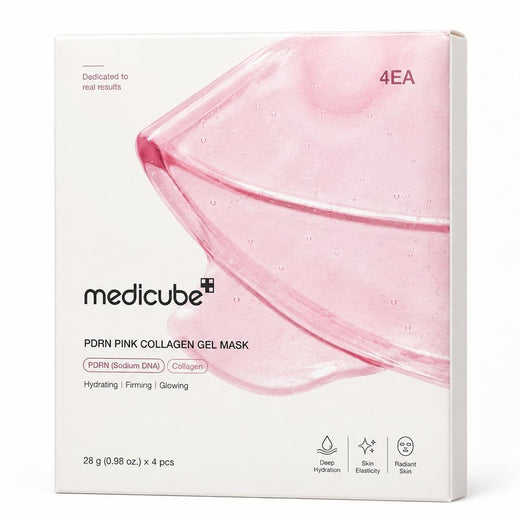 Medicube – PDRN Pink Collagen Gel Mask, 4 pièces