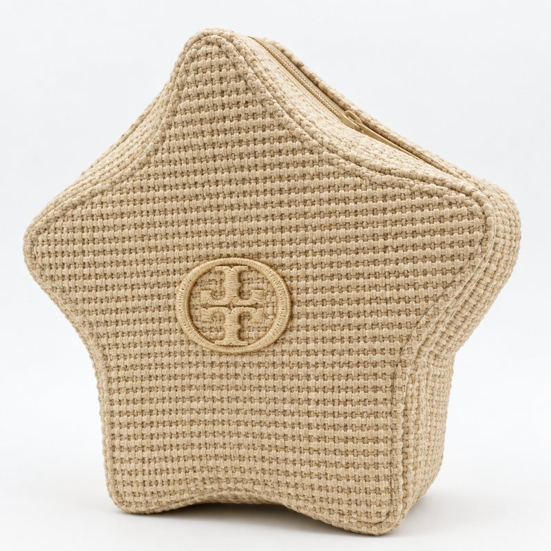 Pochette étoile, trousse matelassée