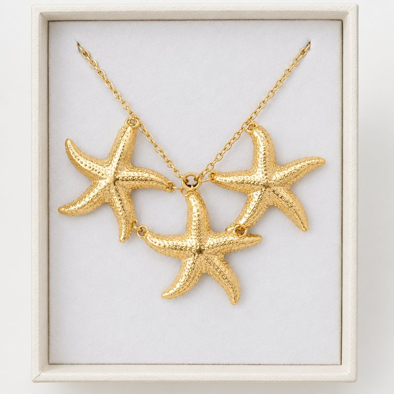 Parure dorée Étoile de mer