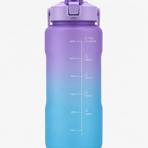 Gourde motivante dégradée bleu et violet